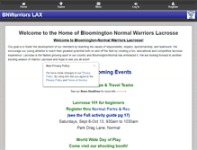 Tablet Screenshot of bnwarriors.com